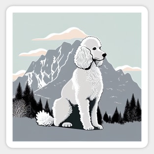 Make a Difference with the Poodle Mountain Design 3 Sticker